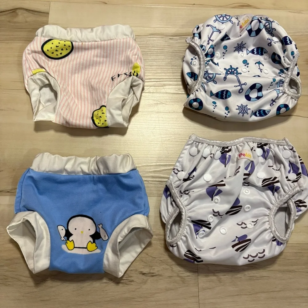 Baby Swim Diapers Size 12-18 months set of 4